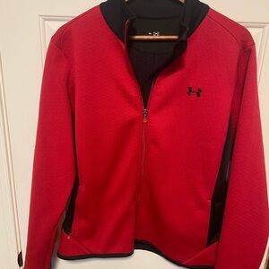 Women’s XL Under Armour Full Zip Red & Black Jacket
